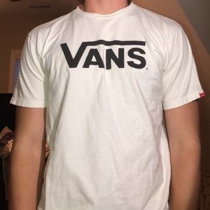 White Vans shirt